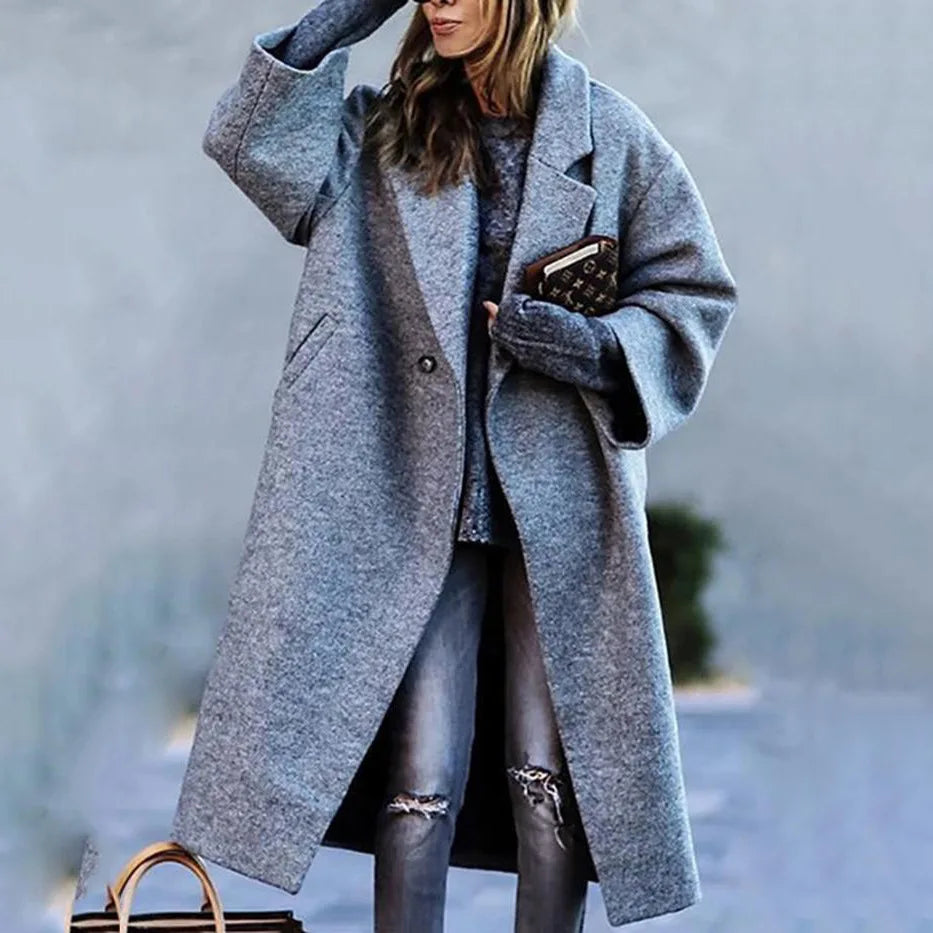 The ultimate comfortable and chic oversized coat for women's fashion.