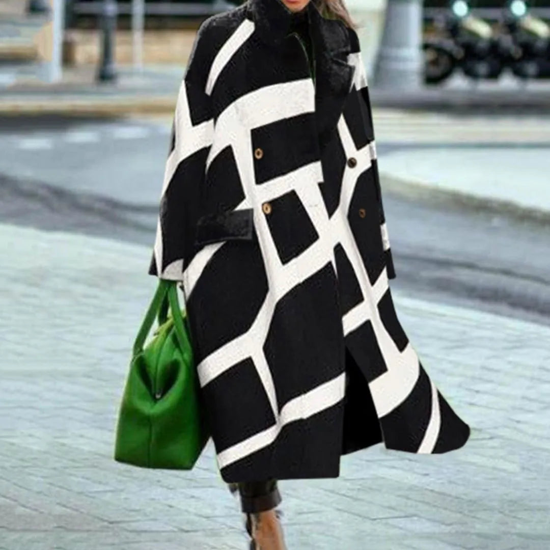 A trendy oversized coat, essential for stylish outerwear collections.