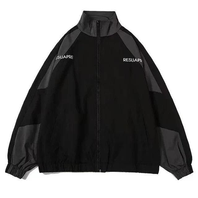 Chic & Stil women's fashion jacket, a versatile color block windbreaker for casual and active wear.