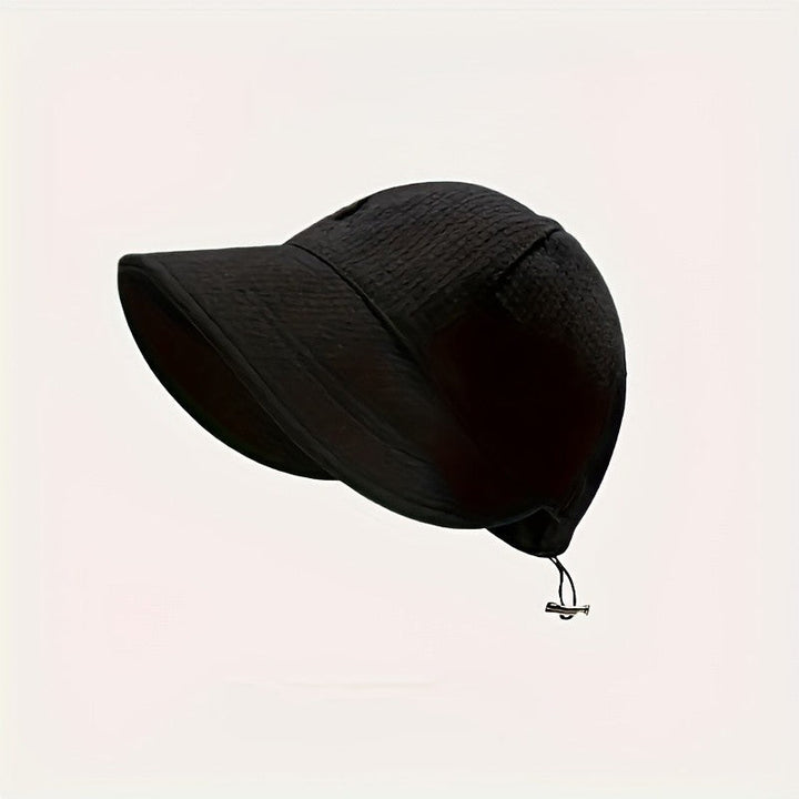 Outdoor fashion hat for women with UPF protection, drawstring, and stylish appeal