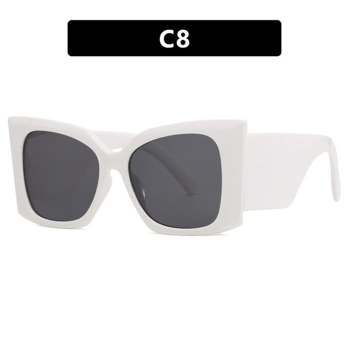 Women's oversized cat-eye sunglasses, a chic fashion accessory for sunny days. UV protection included, stylish.