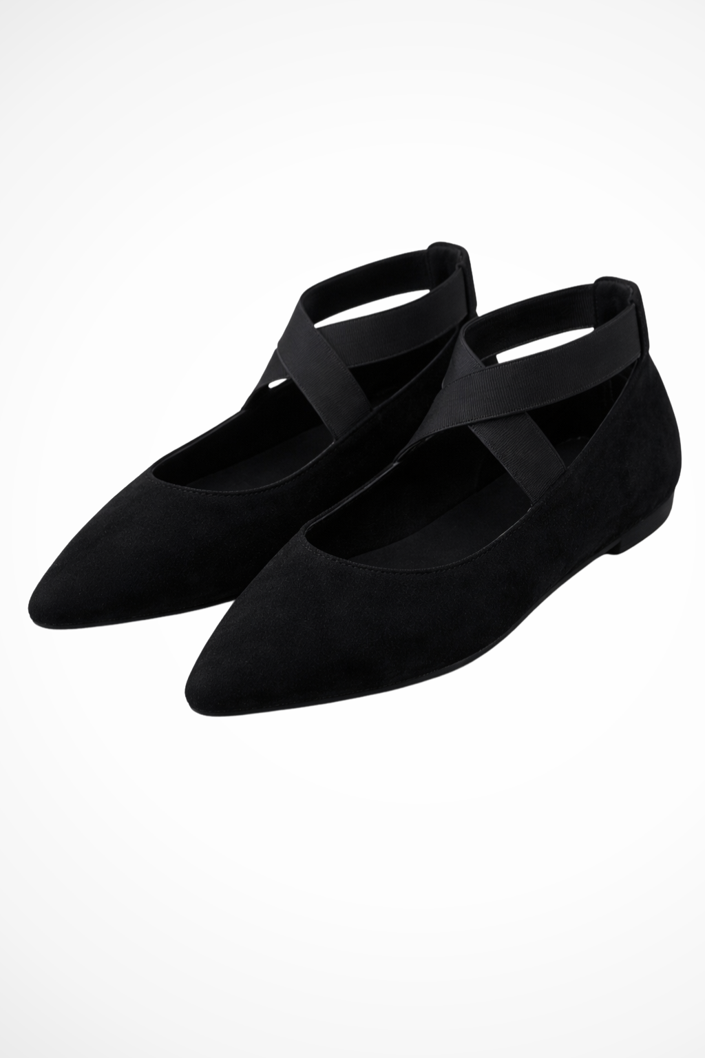 Stylish women's pointed toe flats featuring an adjustable ankle strap, great for work or casual outfits.