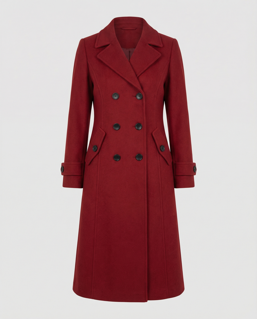 Women's fashionable textured jacket with double front and deep patch pockets, ideal for a refined look.