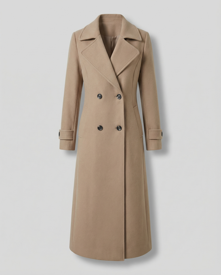 Soft textured women's jacket with a distinctive double front and patch pockets, great for cool weather.