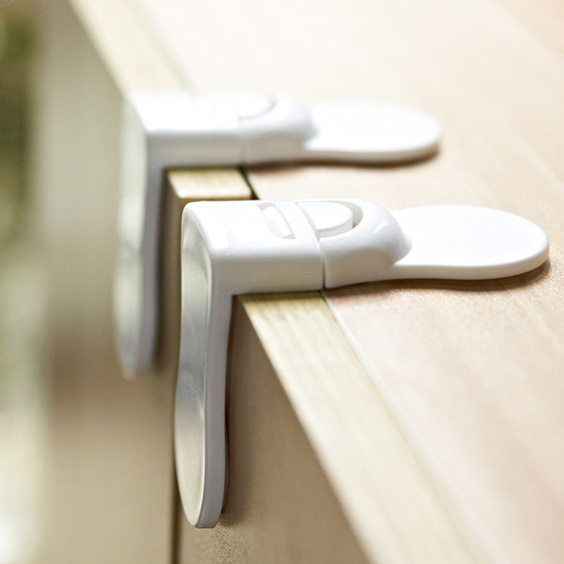 Adjustable child safety cabinet locks, perfect for kid safety and baby proofing your home.