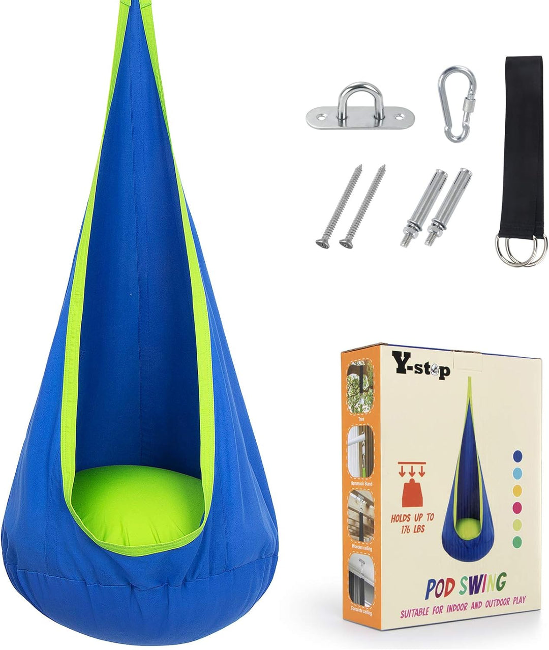 Toddler comfort swing, a safe and soothing hanging chair for little ones.
