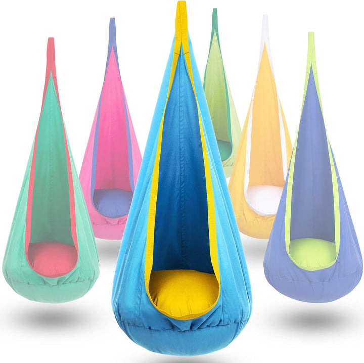 Hanging chair for children, a playful and soothing addition to any room.