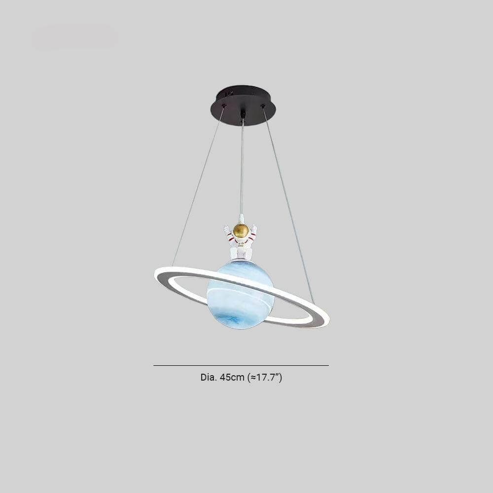 Adorable planet pendant light, a charming and functional addition to any kids' space.