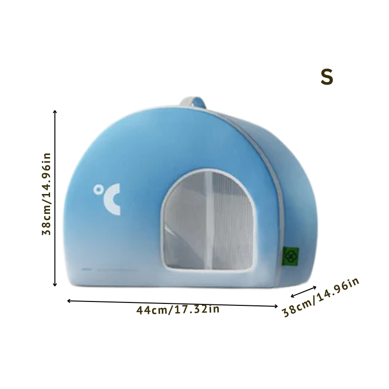 Keep pets cool with ChillDome cooling pet shelter, ideal as a summer cat bed or outdoor dog bed.