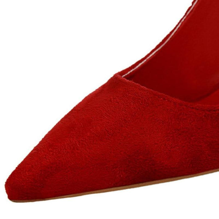 Pair of elegant women's classic high heel pumps. Perfect versatile footwear for formal style or sophisticated fashion.