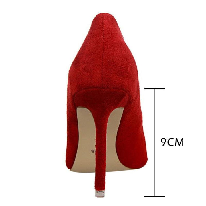 Pointed-toe classic high heel pumps for women. Delivers a sharp, elegant silhouette for stylish formal ensembles.