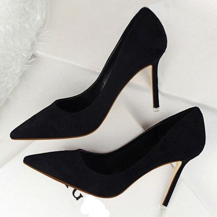 Versatile classic high heel pumps for women. Comfortable and stylish, perfect for office or evening elegant fashion.