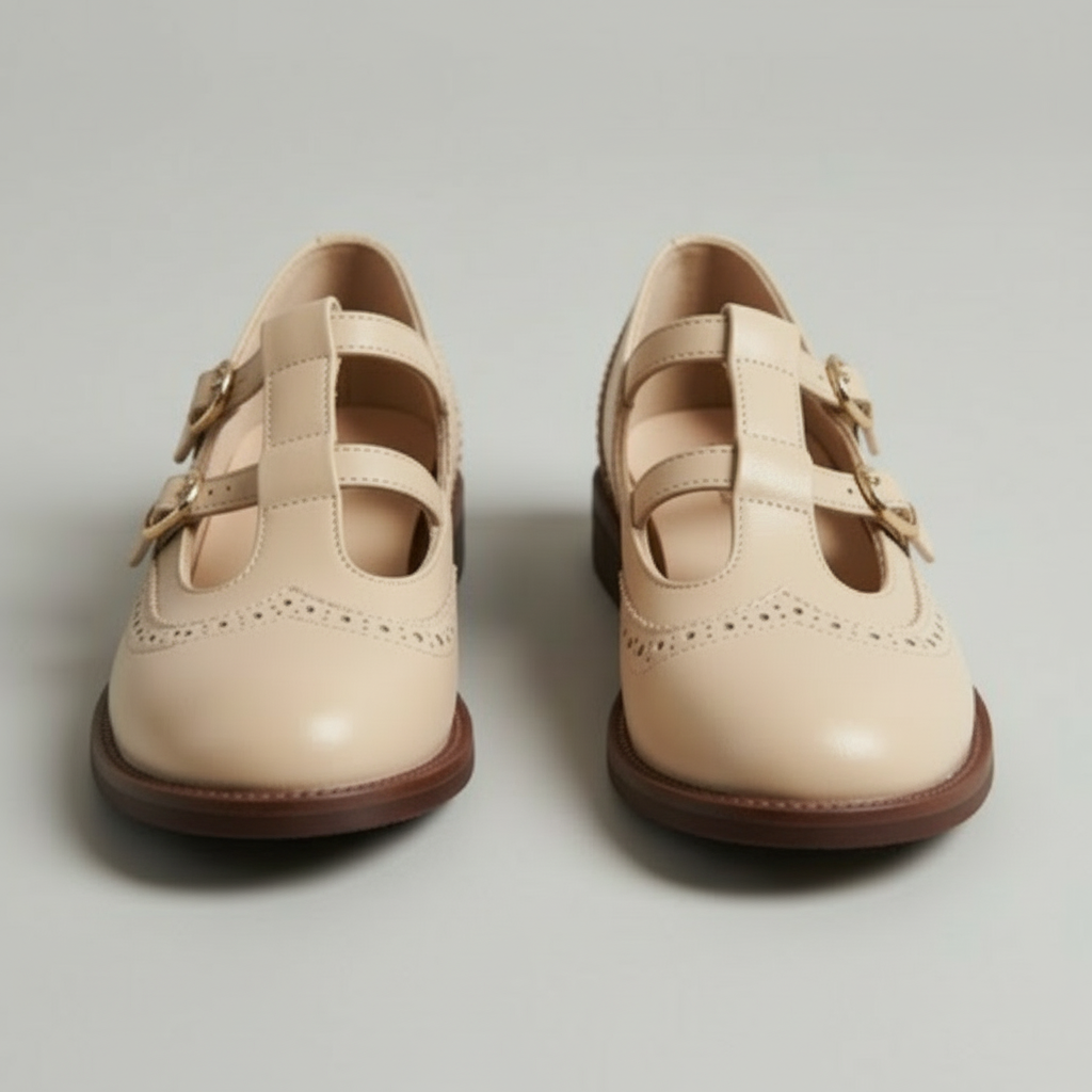 Comfortable women's Mary Jane flats with a secure buckle strap and rounded toe for classic everyday style.