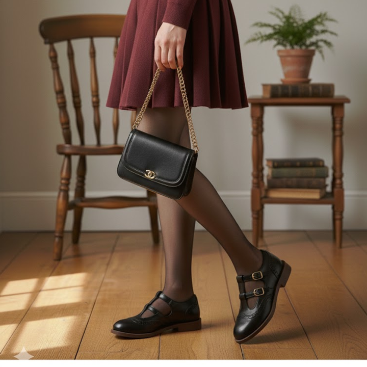 Timeless women's classic Mary Jane flats, offering comfortable support with an easy-to-adjust buckle.