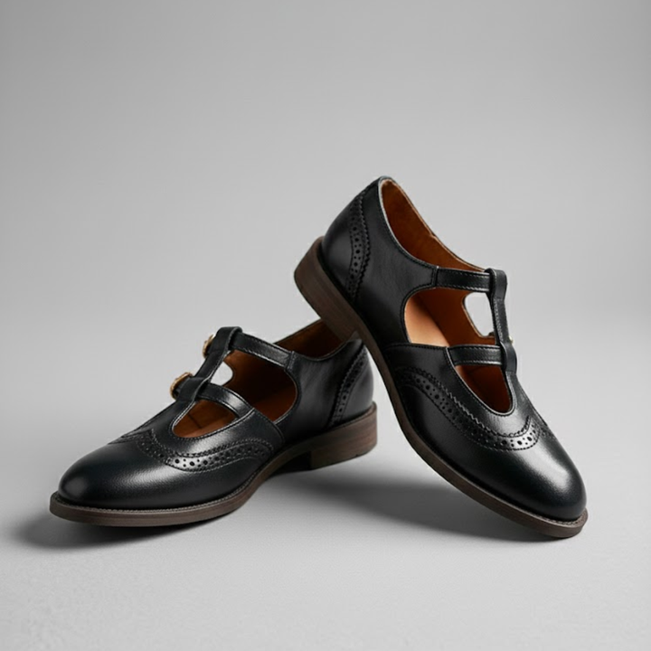 Women's Classic Mary Jane Comfort Flats with a sturdy buckle, perfect for long days and stylish outfits.