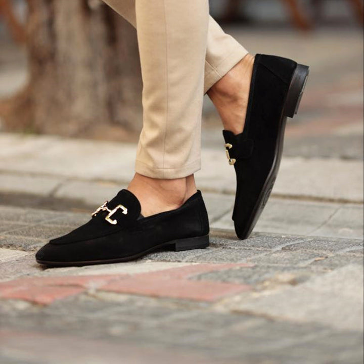 Men's formal horsebit loafers in rich leather, offering classic style & sophisticated comfort.