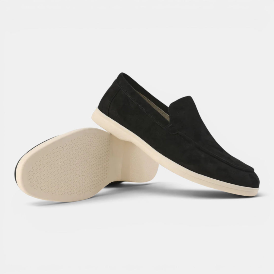 Relaxed fit men's slip-on loafers, providing ultimate comfort for casual and elegant looks.
