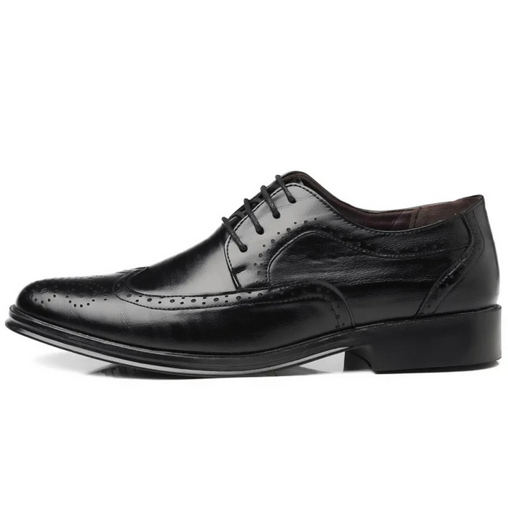 Stylish men's classic Oxford brogues, sophisticated formal dress shoes for business, office, and special events.