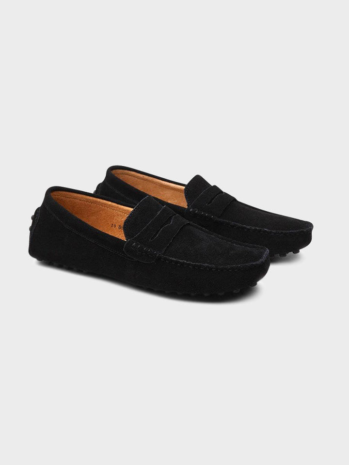 Comfortable men's classic penny loafers, slip-on design for easy wear & all-day elegant support.
