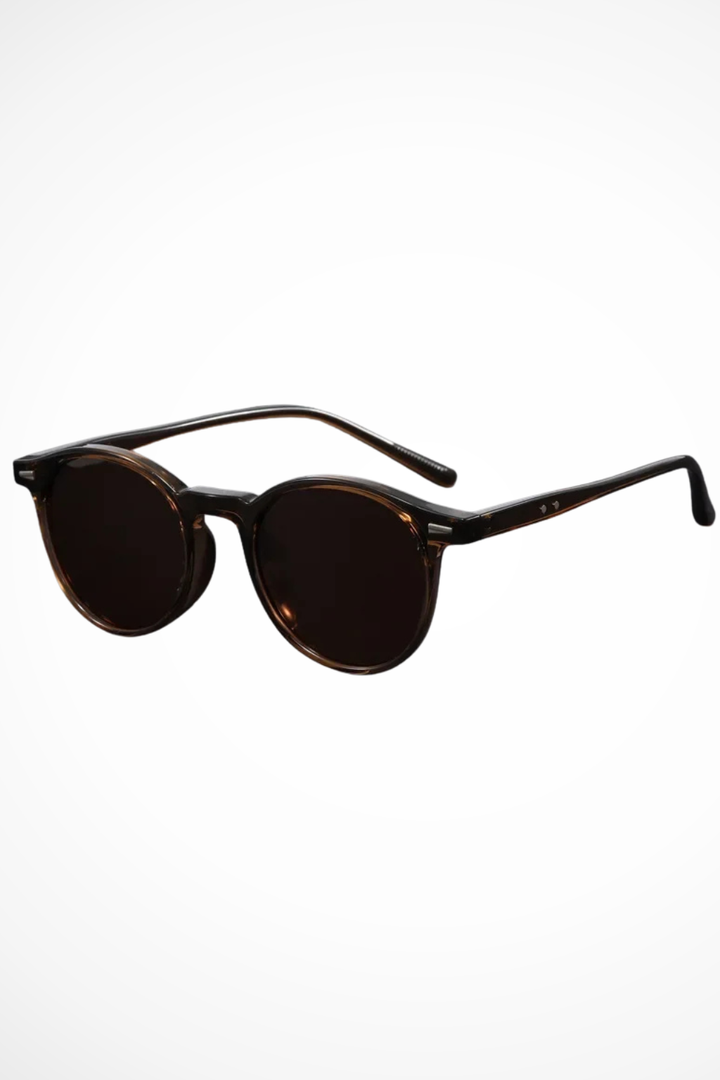 Premium men's retro round sunglasses. Classic eyewear for fashion-forward individuals.