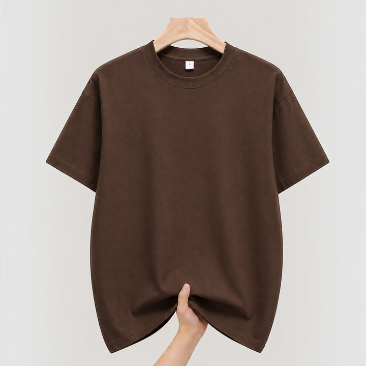 White men's short sleeve t-shirt, essential comfortable apparel for versatile daily styling.