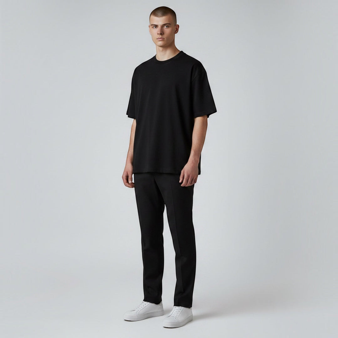 Comfortable stretch men's short sleeve tee, breathable for active or everyday casual wear.