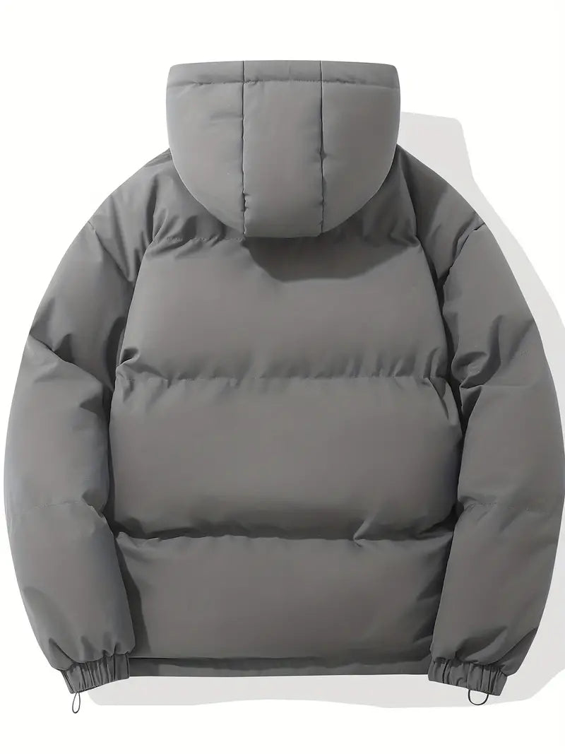 Men's all-season warm hooded jacket for classic, everyday comfort.