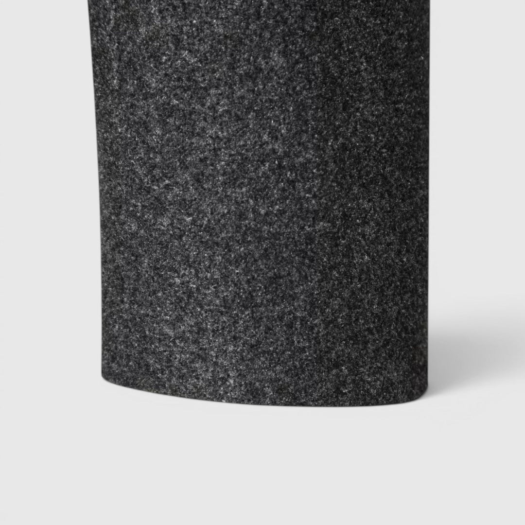 Men's classic single-breasted long overcoat, winter essential for modern style.