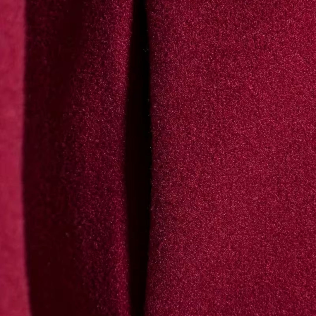 Warm single-breasted men's winter coat, long design, classic men's apparel.
