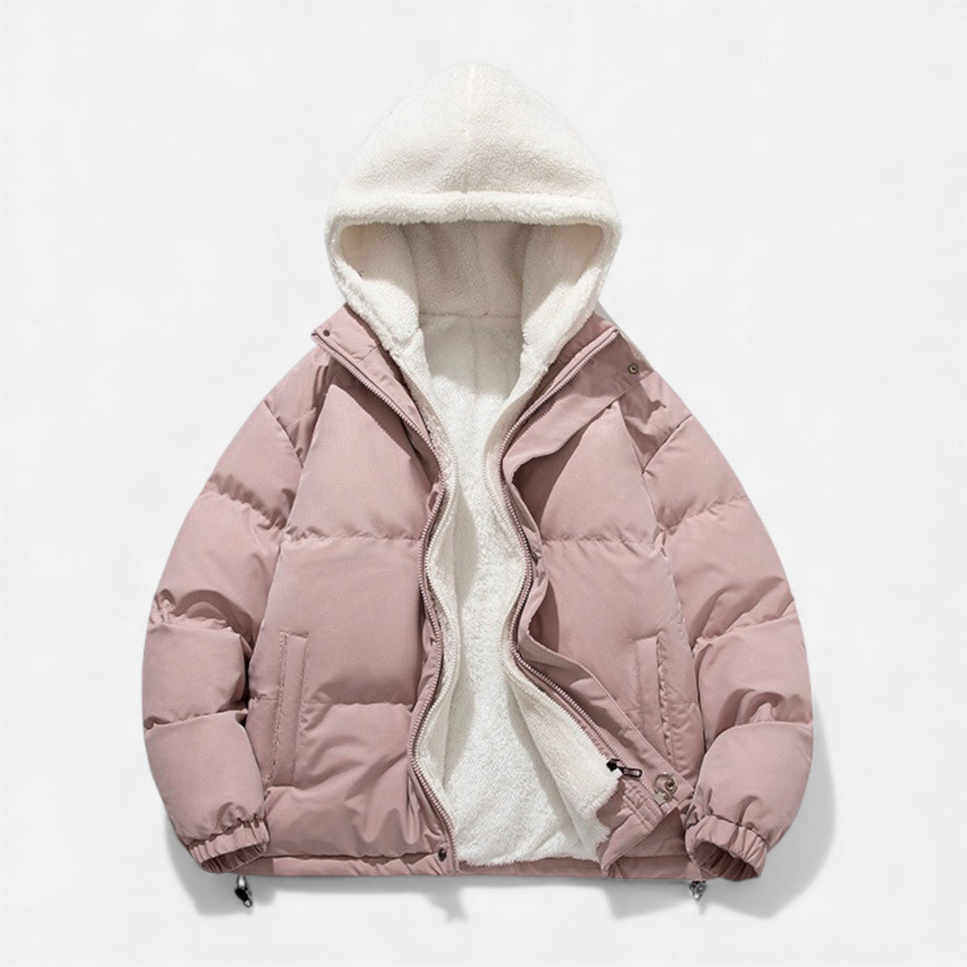 Cozy men's jacket, classic winter style and warm outerwear for cold weather fashion.