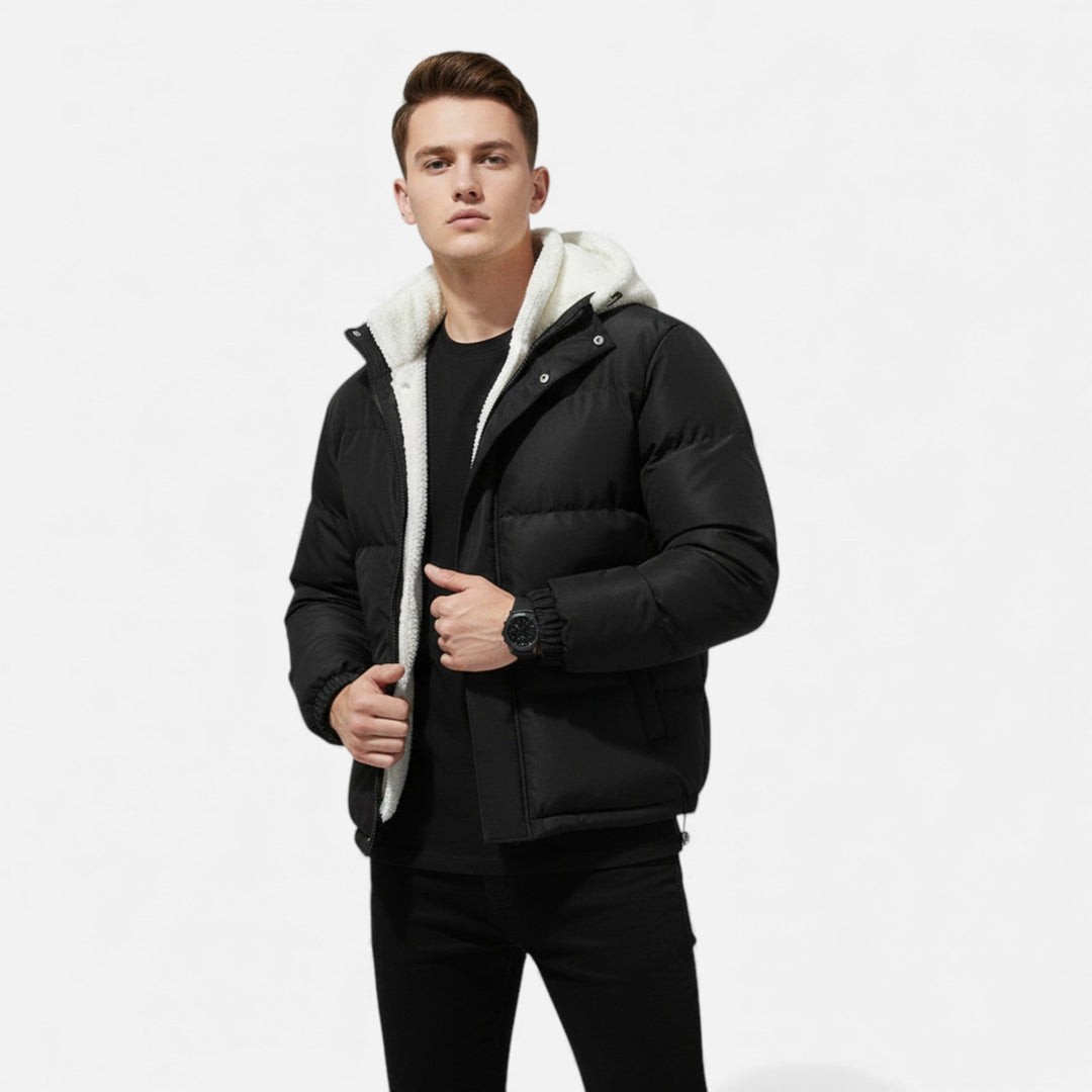Stylish men's classic winter jacket, perfect versatile outerwear for everyday fashion.