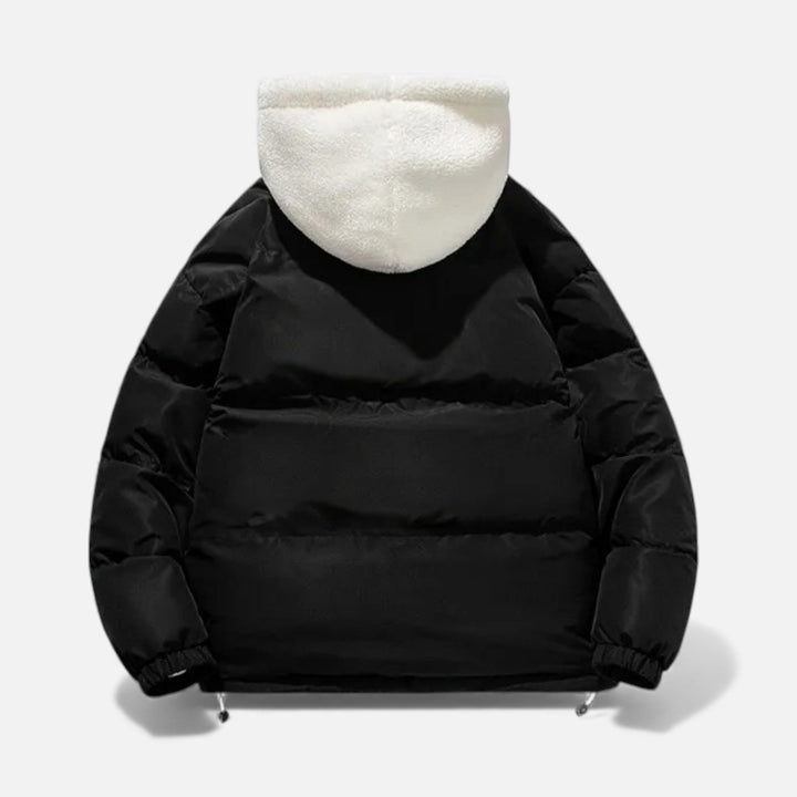 Men's warm winter jacket, classic design, ideal for cold weather & stylish everyday wear.