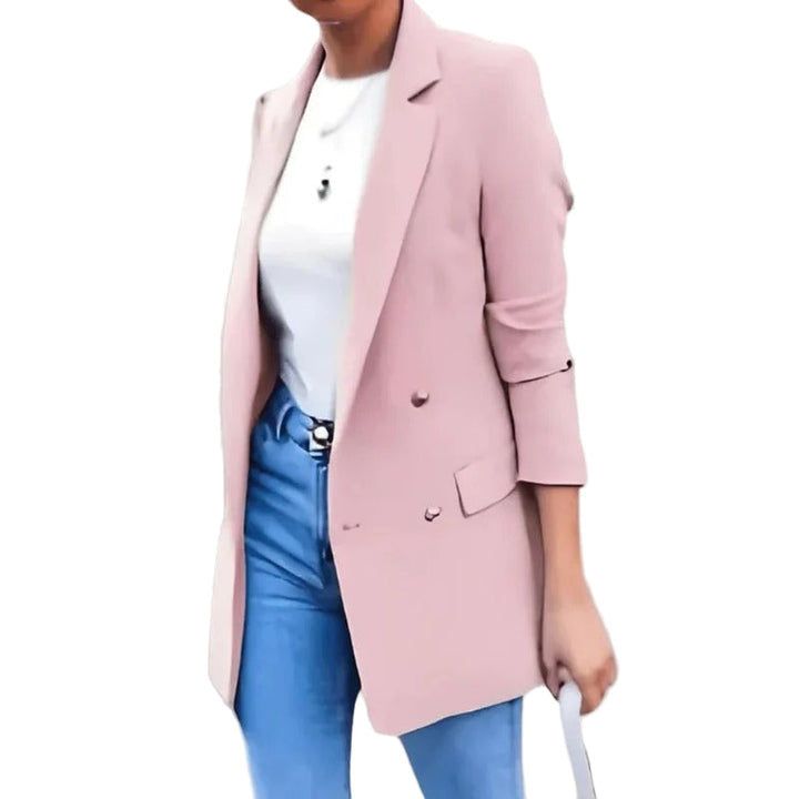 Elegant women's professional blazer, perfect for business meetings & office wear. Tailored chic jacket.
