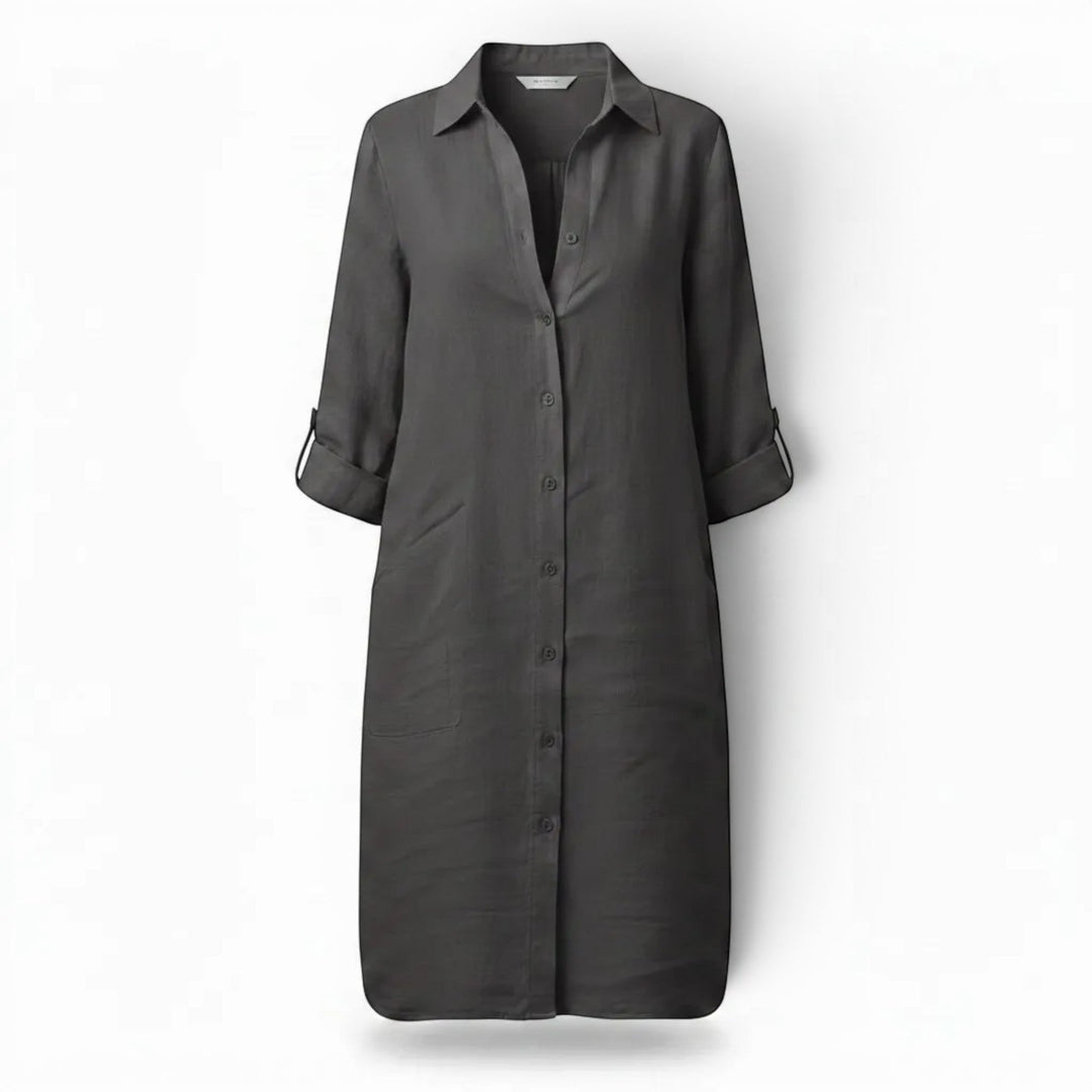 Classic women's everyday dress, comfortable & versatile. Perfect for casual wear, a chic wardrobe essential.