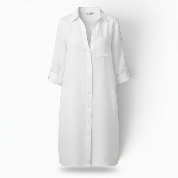 Versatile women's summer dress in a modern style. A comfortable & elegant casual dress for various occasions.
