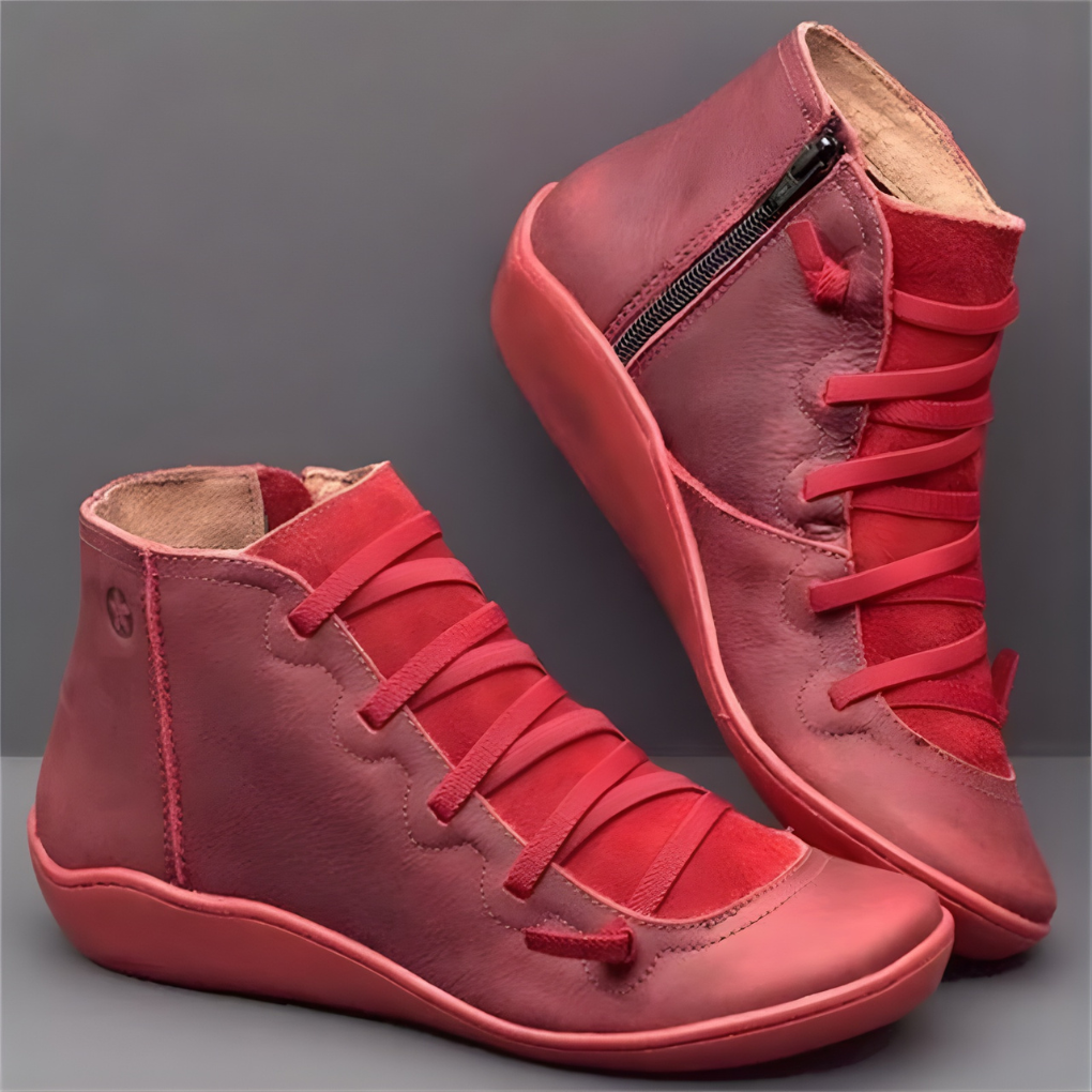 Low-profile women's casual shoes with adjustable fit, providing supportive comfort for daily activities.