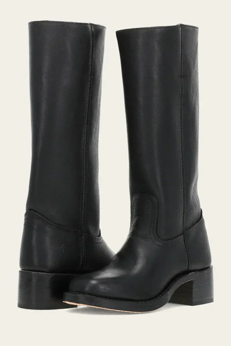 Side view of women's classic western boots, highlighting the iconic shaft and comfortable footwear design.