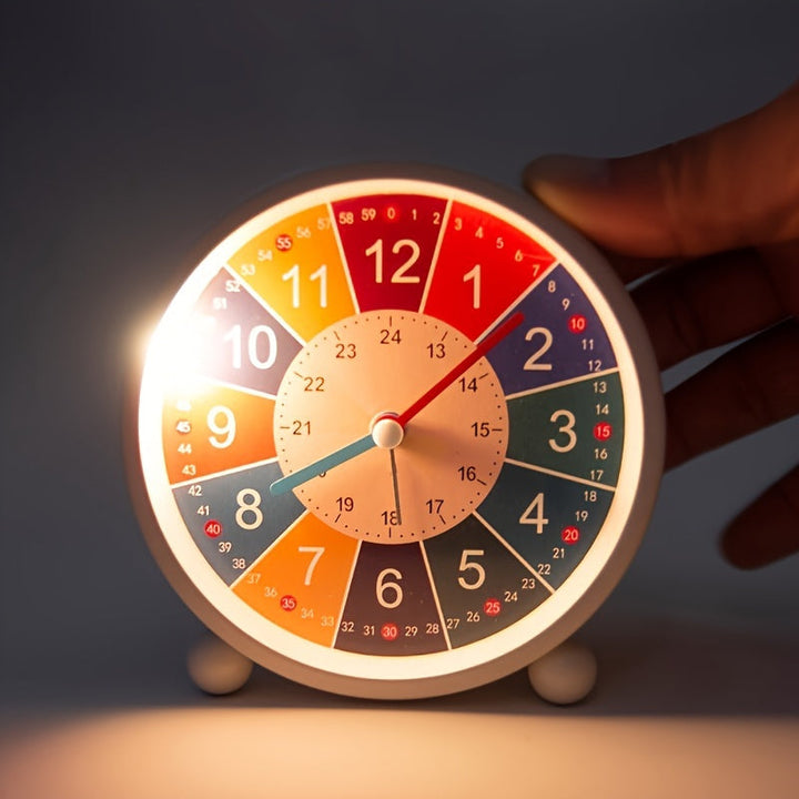 Fun and decorative silent alarm clock for a child's bedroom