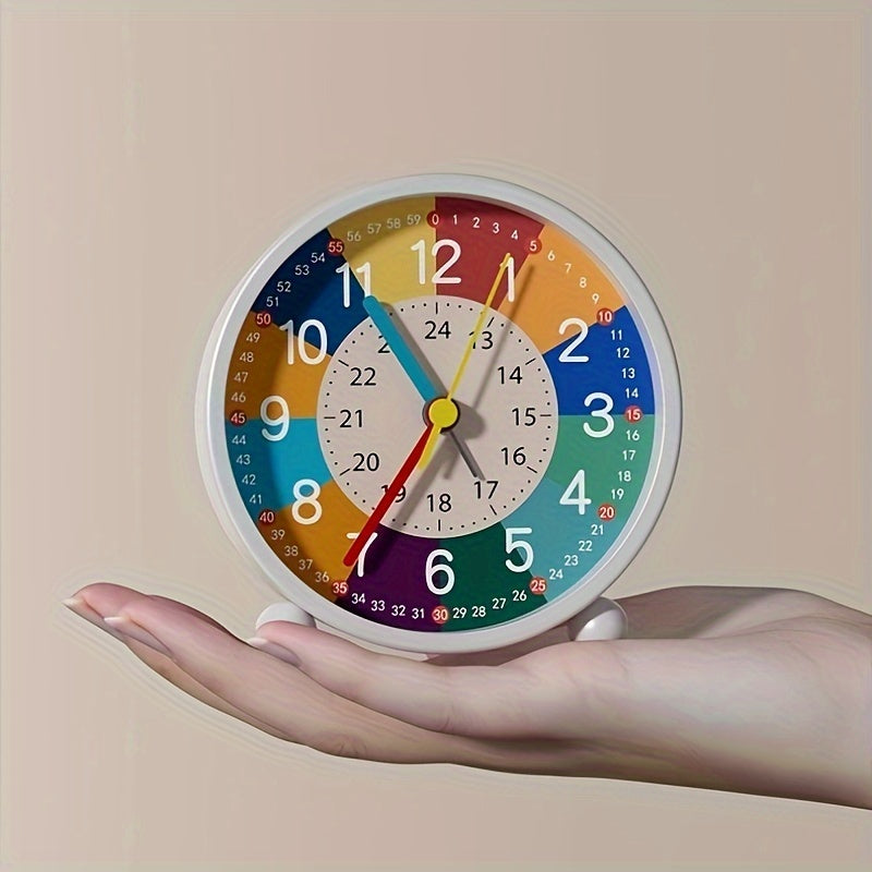 Beginner's learning tool: silent alarm clock to teach time management