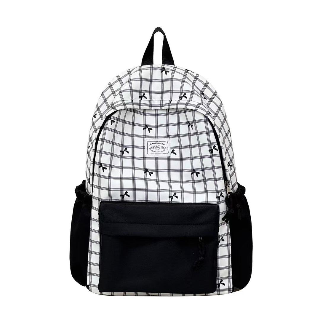 Stylish unisex printed travel backpack with spacious compartments for school, daily commute, or weekend trips.
