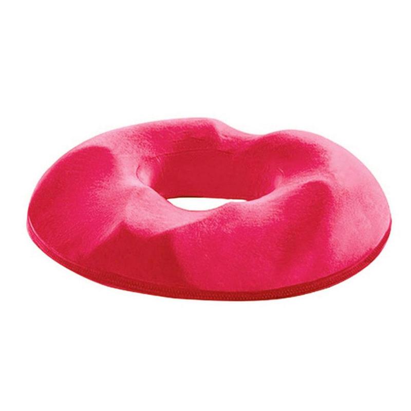 Soft and supportive hemorrhoid cushion for extended sitting periods.