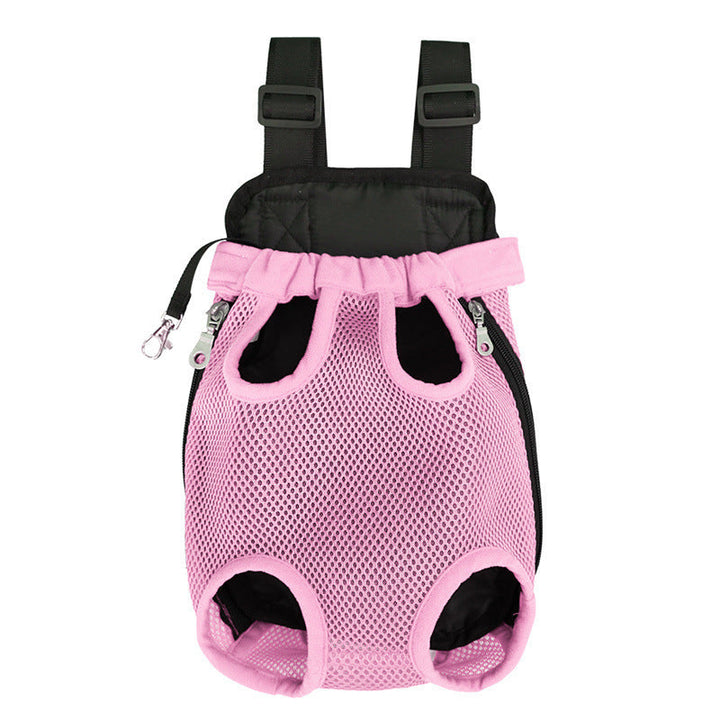 Stylish unisex pet carrier for small dogs & cats. Comfortable, breathable, perfect for travel.