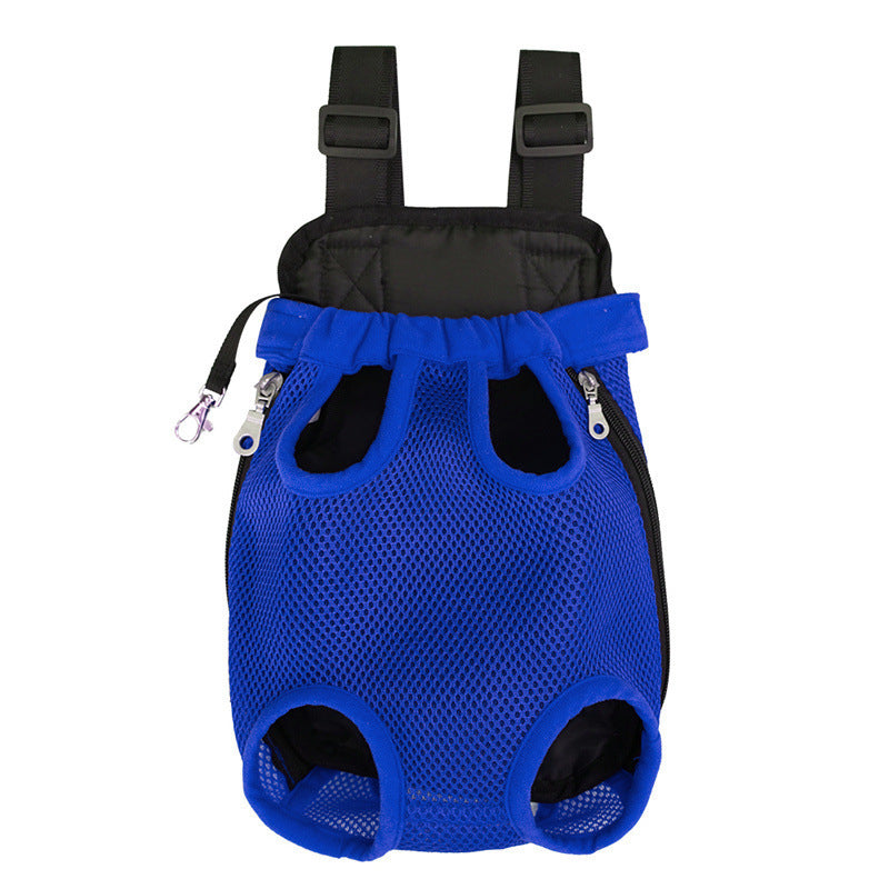 Ergonomic unisex pet carrier bag. Breathable design ensures comfort for small dogs & cats during travel.