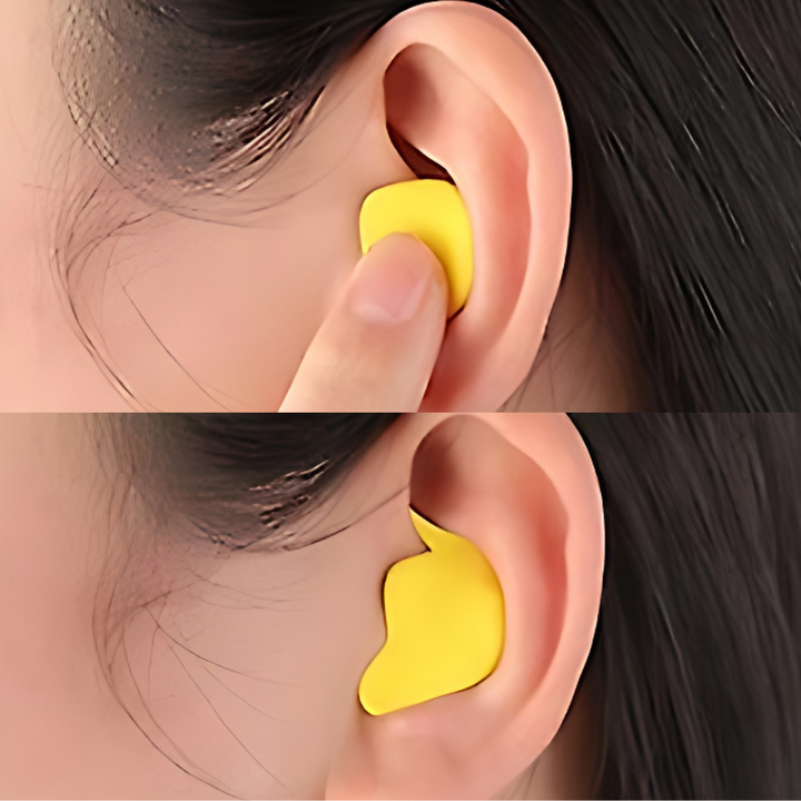 Experience a quiet life with these reusable noise reduction earplugs for sleep and focus.