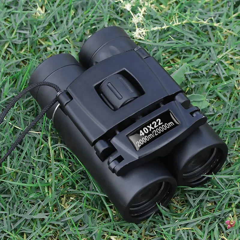 Portable 40x binoculars for hiking trails. Durable optics for outdoor exploration & nature viewing.