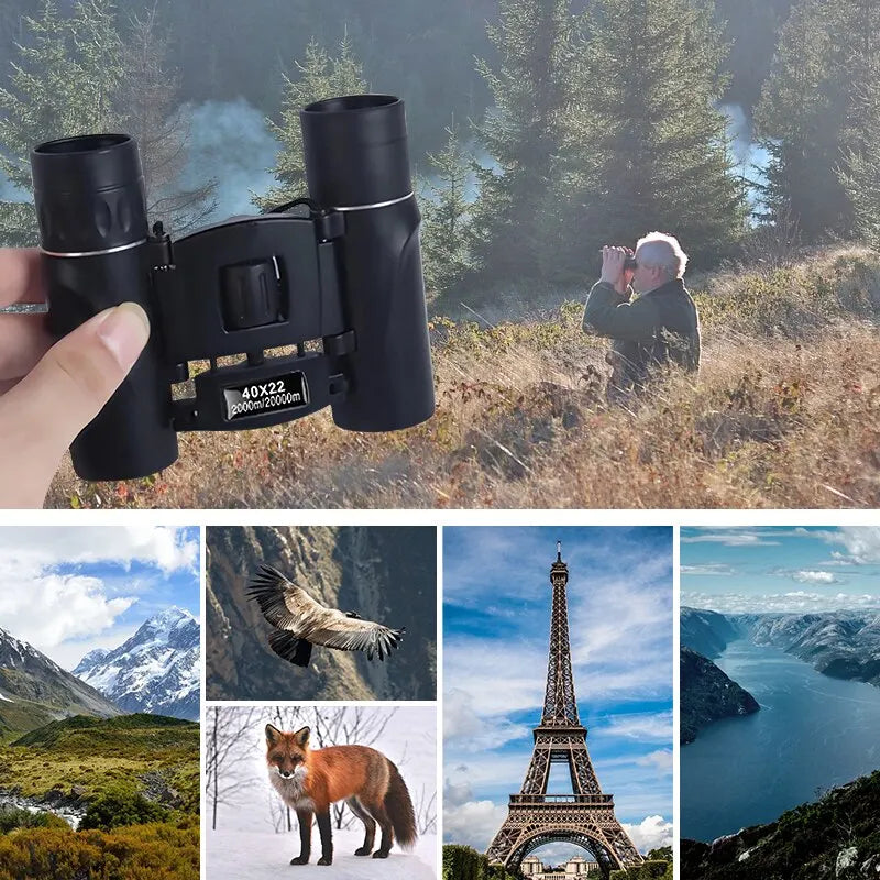 Outdoor 40x binoculars with ergonomic design for hiking & camping. Essential optics for nature lovers.