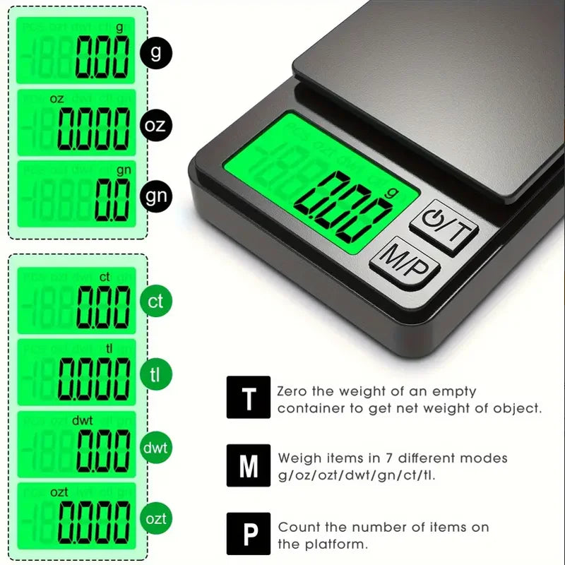 Compact Digital Scale - Accurate Weighing for Travel & Home