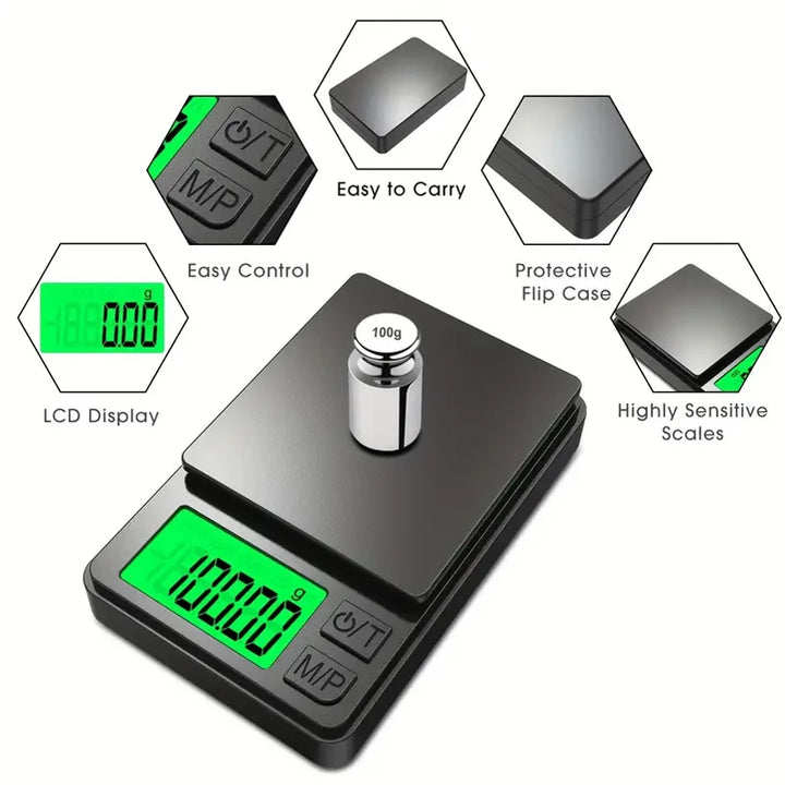 Compact Digital Scale - Accurate Weighing for Travel & Home