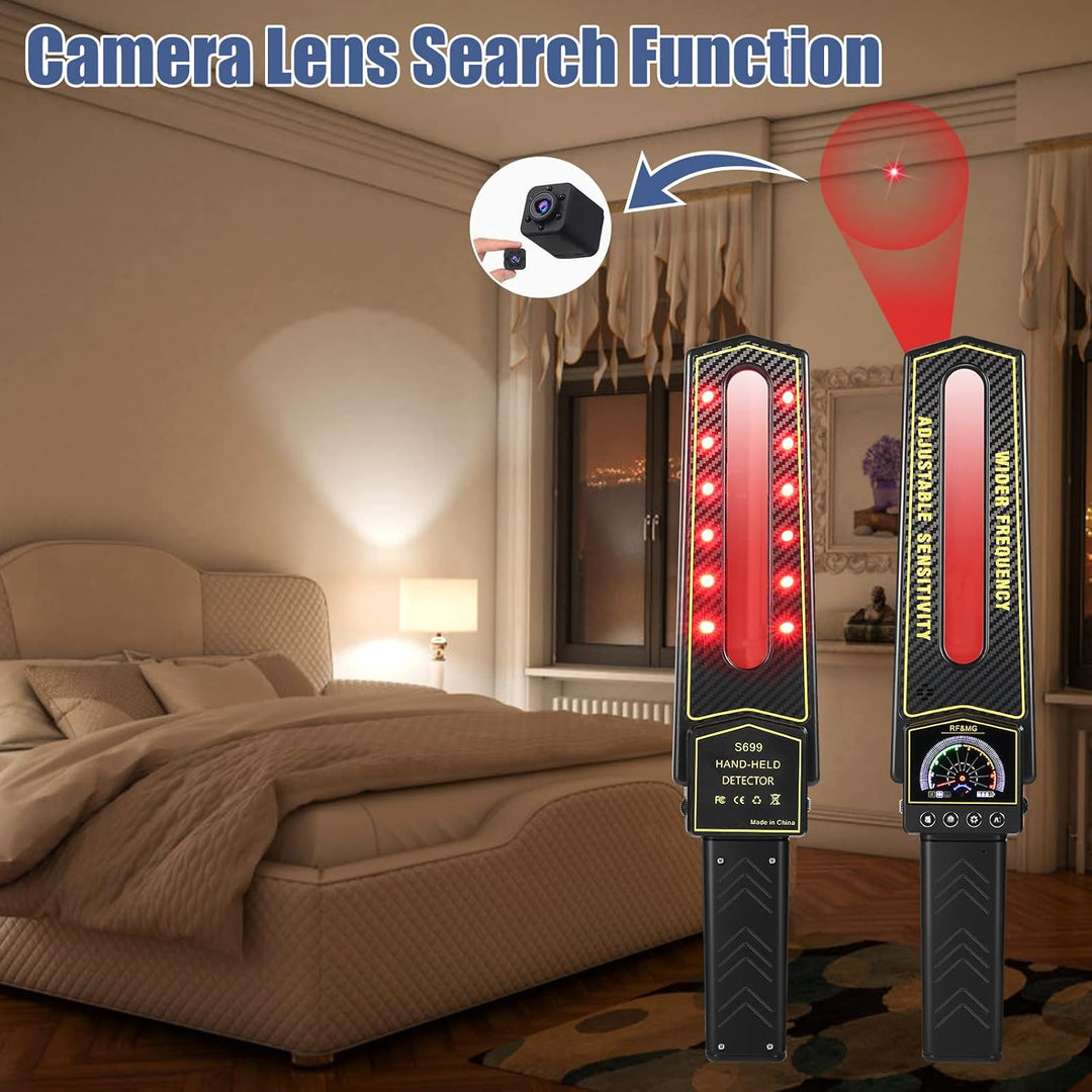 Compact GPS bug detector & camera finder for personal privacy. Scans for wireless hidden devices & trackers. Anti-surveillance.