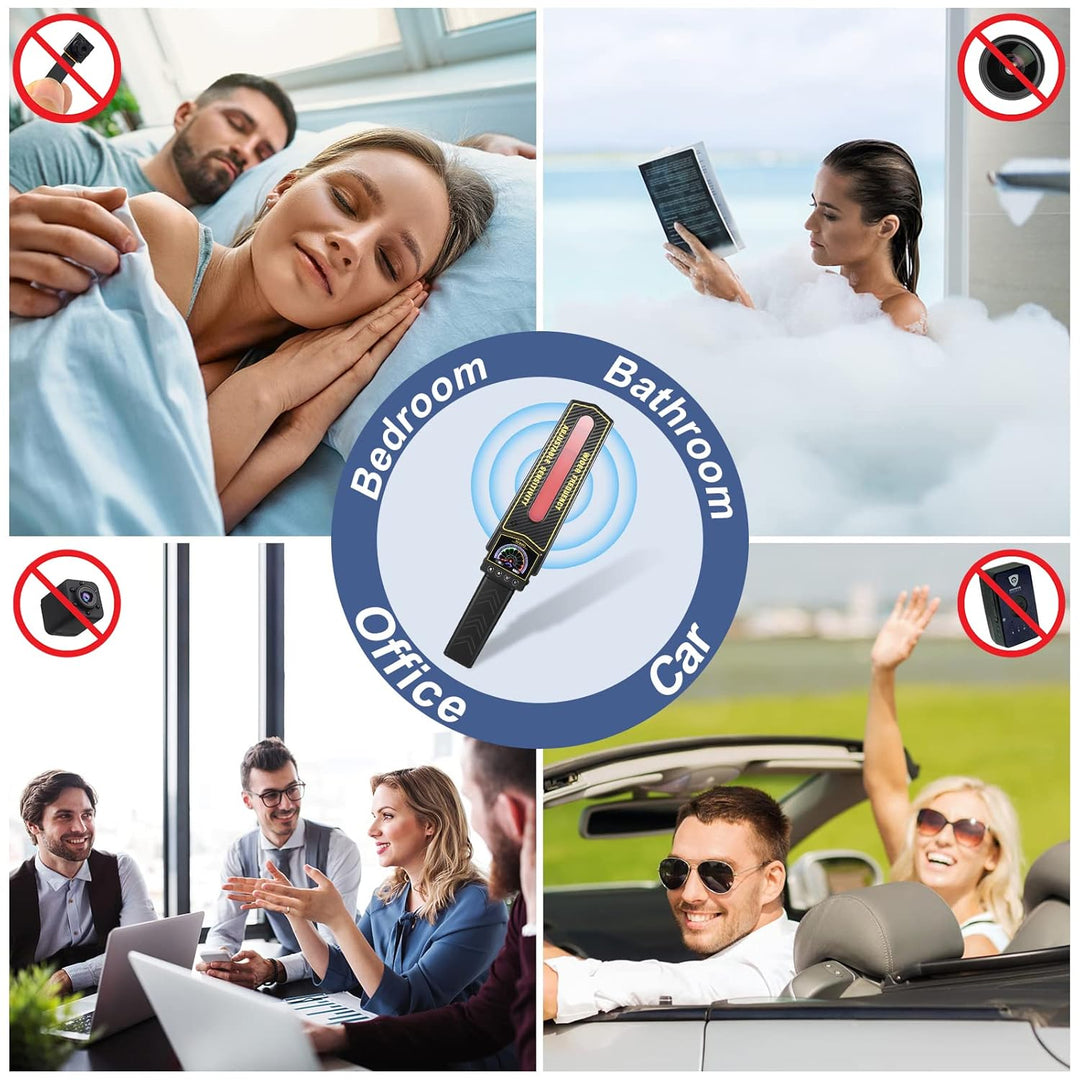 Advanced personal security gadget. Finds GPS trackers, spy bugs, and hidden cameras. Essential privacy protection device.